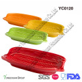 Ceramic Colorful Corn Shaped Baking Pan Set